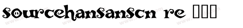 sourcehansanscn re字体转换